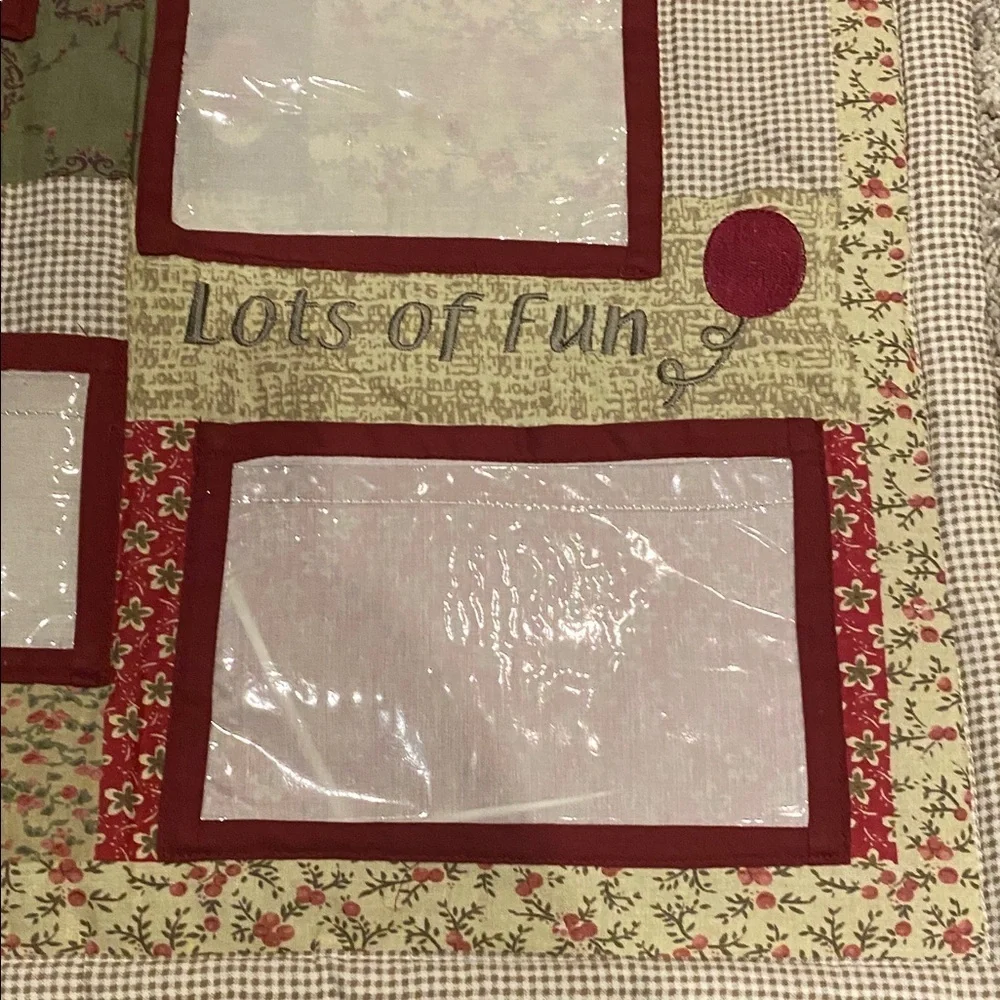 Grandma's Gallery Photo Display Fabric Wall Hanging.